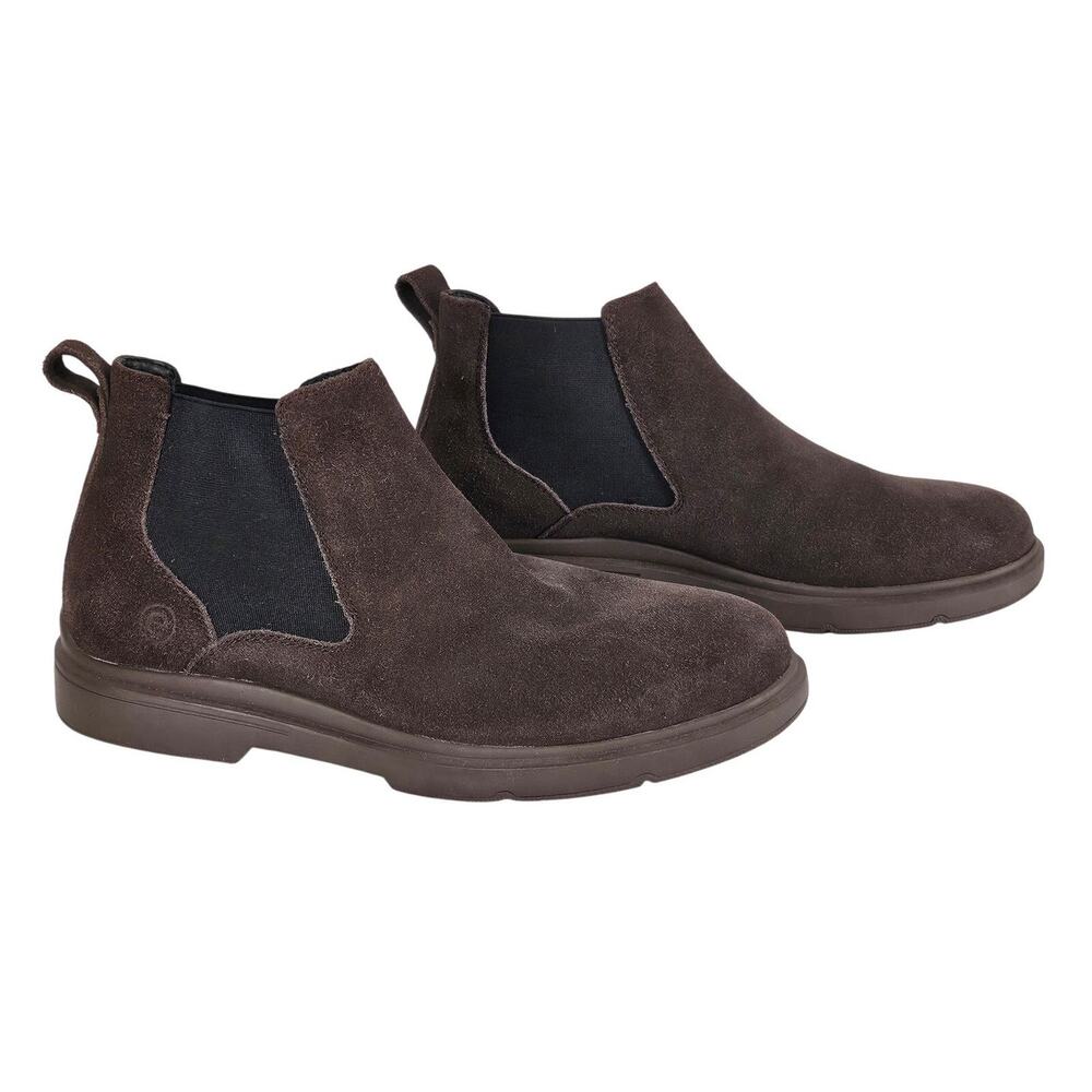 EASY SPIRIT MEN'S BROOKS SUEDE CHELSEA BOOTS – SIZE 9M – BROWN – COMFORT FIT
